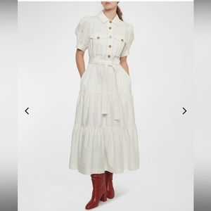 Derek Lam 10 Crosby Buffy Button-Front Utility Dress NWOT